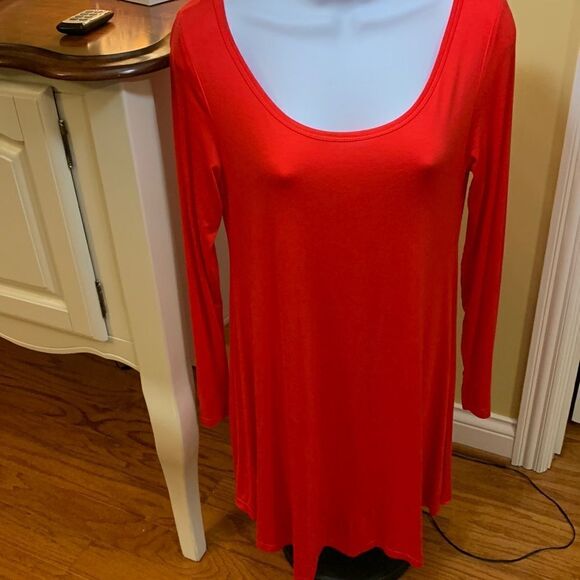 Molerani Size Small long sleeve red dress - Picture 1 of 8